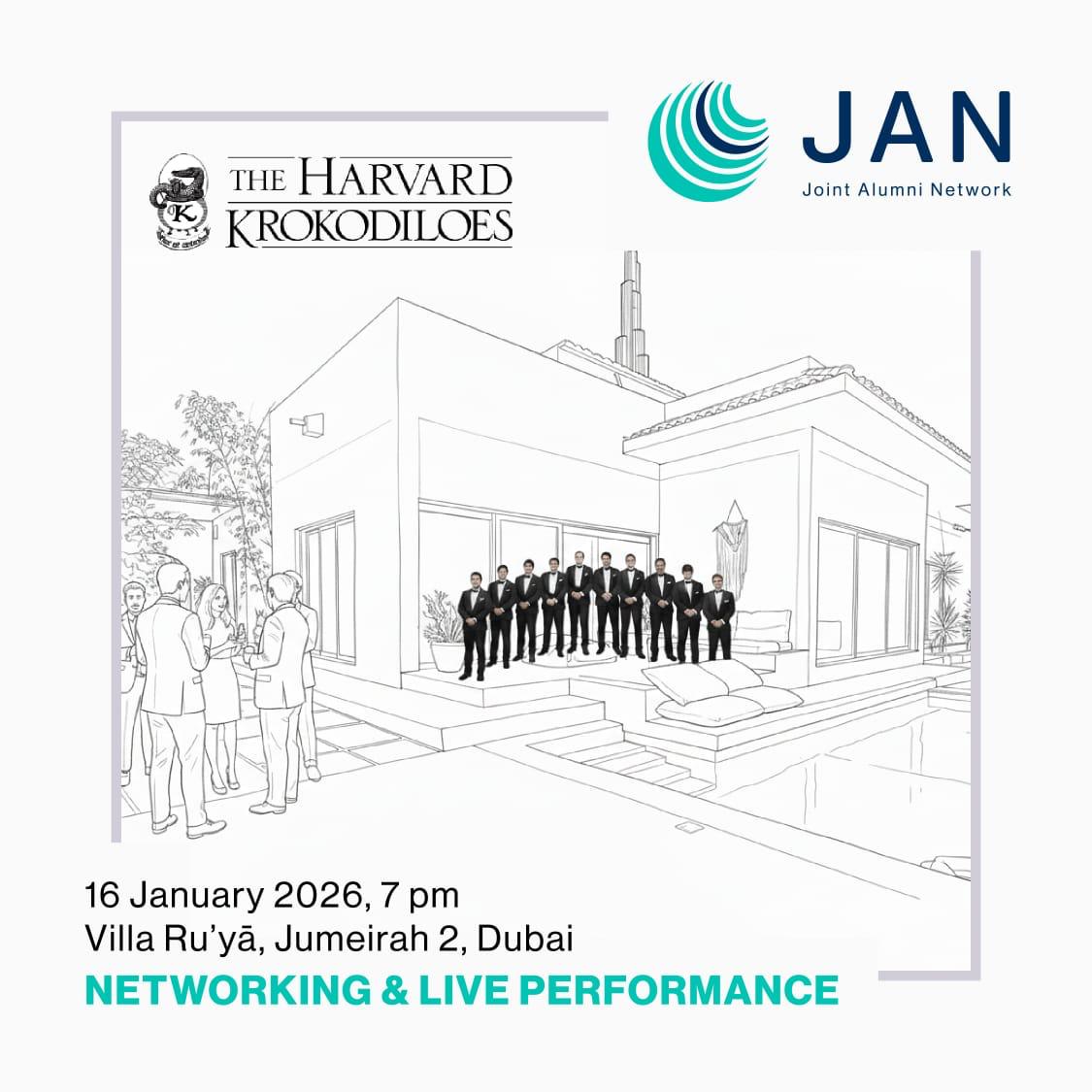 Joint Alumni Networking ft. Harvard Krokodiloes: January 16, 2026